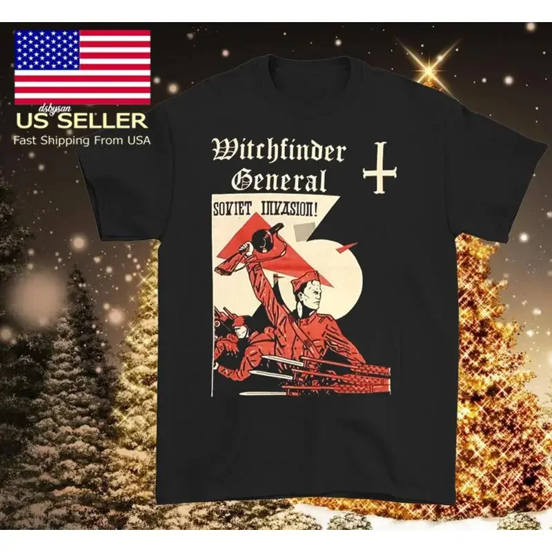 Witchfinder General band Soviet Invasion T shirt Black All Sizes 44