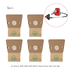 5PCS For Rowenta Vacuum Cleaner ZR480/ZR486/ZR425/RO1243/Soam RO1233/NEO RO420 Disposable Paper Dust Bags