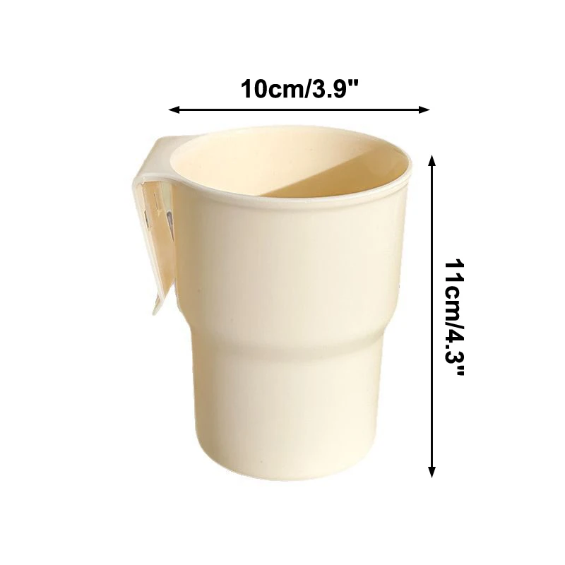 Organizador de armazenamento de suporte de copo de suspensão de plástico, suporte de caneta de lápis multifuncional portátil de grande capacidade