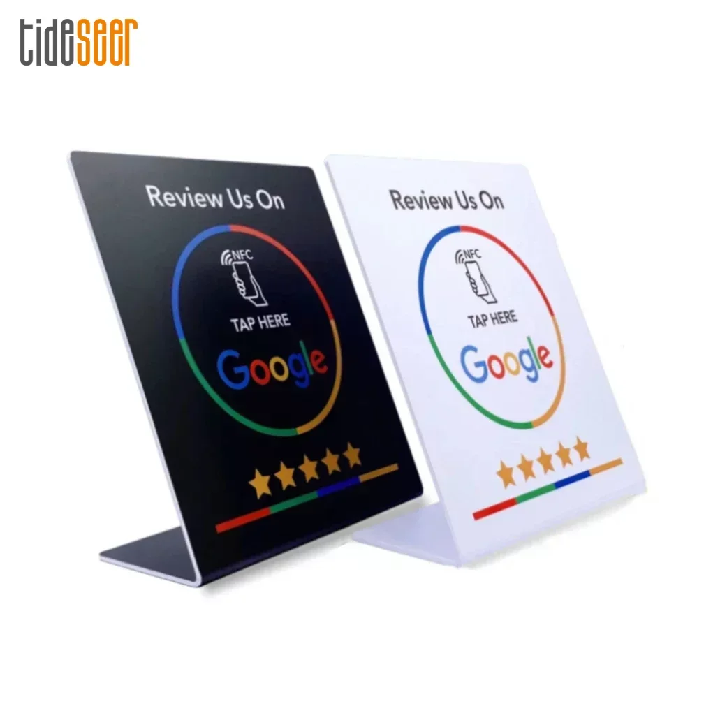 

300pcs Printing 13.56Mhz Programmable NFC Google Reviews Display Stand