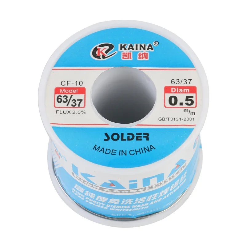 Kaina-fio de solda 0.4/0.5/0.6/1mm, 0.8g, fio de chumbo de estanho, fio de solda, núcleo de resina, fluxo de solda