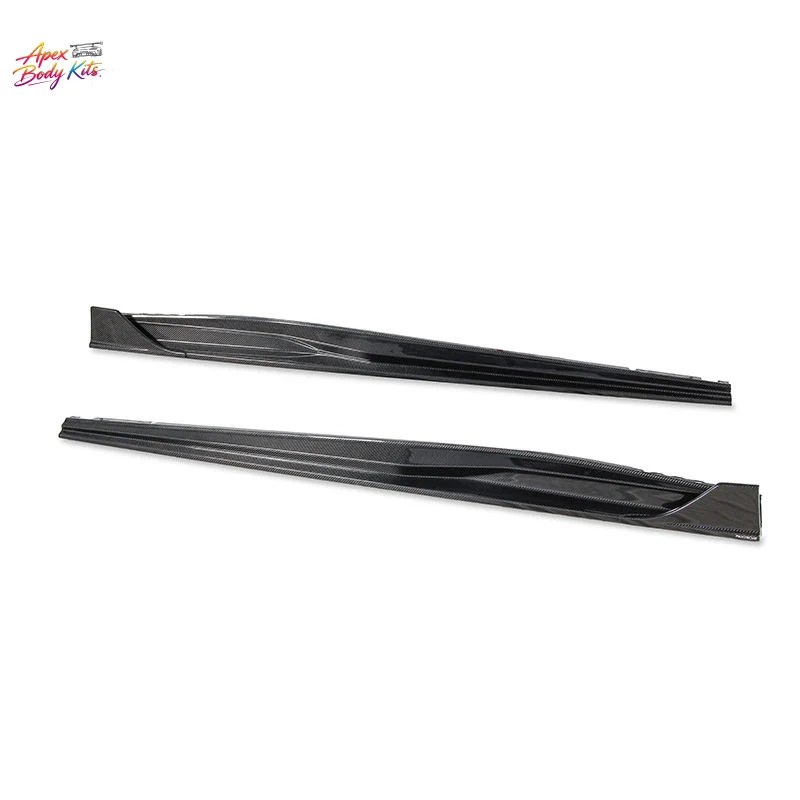 For Ferrari Roma Side Skirts Bodykit Extensions Pre-preg Dry Carbon Fiber Lip Condition New Bumper Type