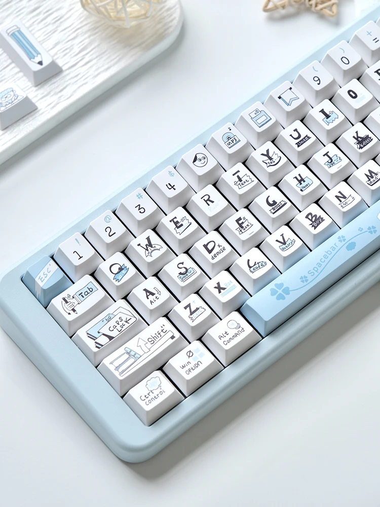 

Sea Salt Course Original Keycaps PBTMaterial Sublimation Original Factory Height Mechanical Keyboard Keycaps