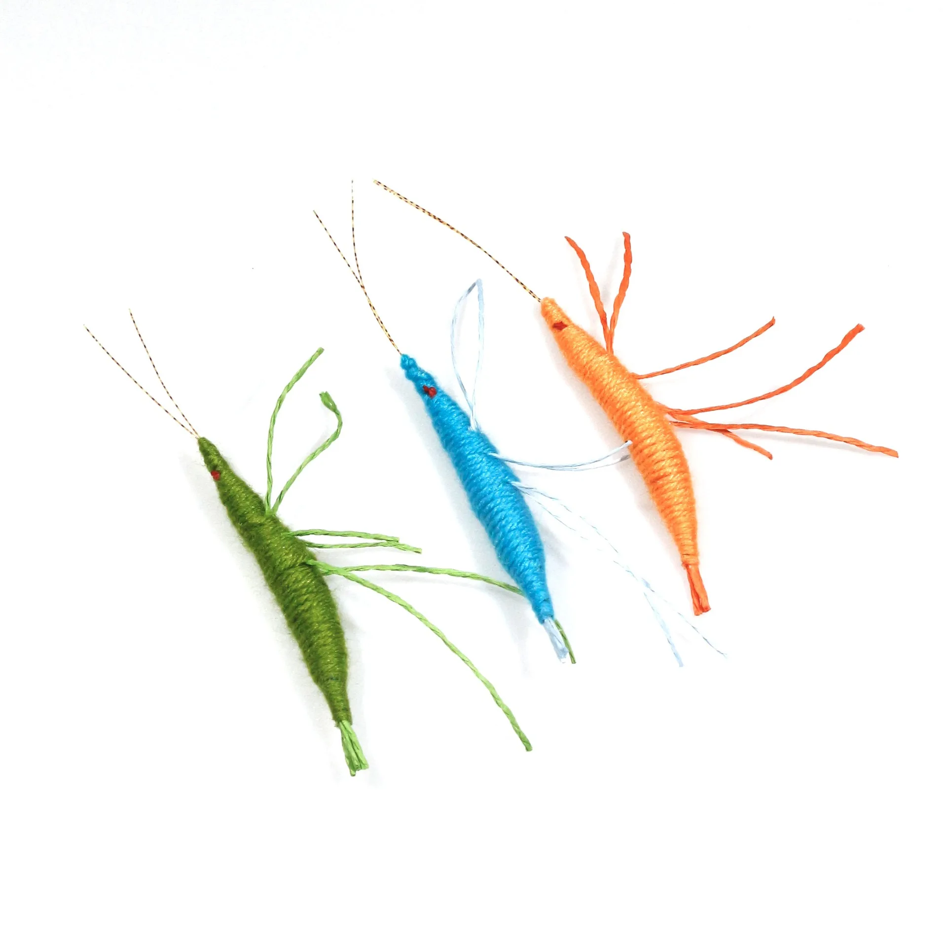 2pcs/3pcs Woolen Prawn Cat Toy Contains Catnip Simulated Insects To Play with And Entertain Cats Chew Toys