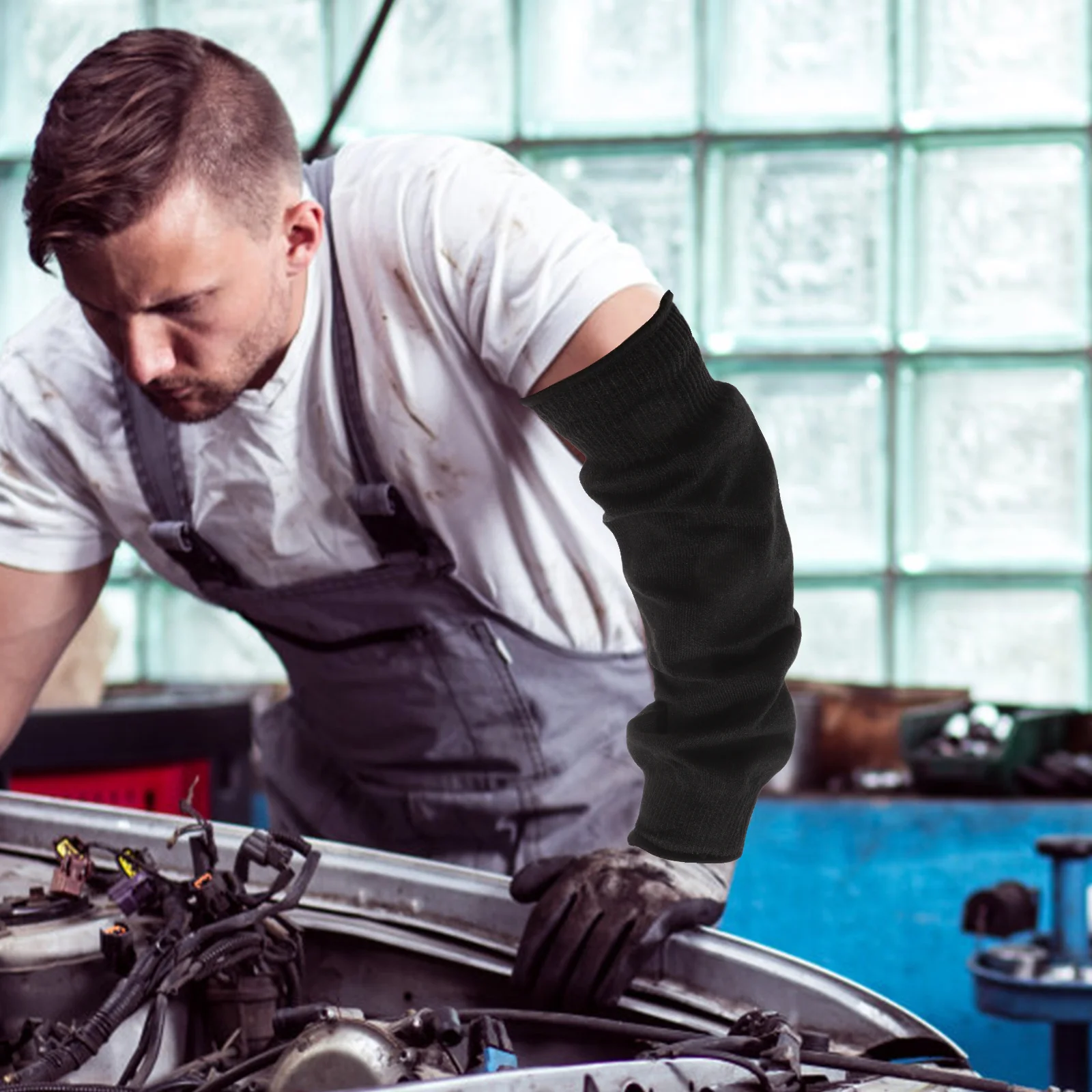 

2pcs 1 Pair Cut Resistant Arm Sleeves Forearm Protection For Garden Workers Lightweight Breathable Anti-Cut Puncture Resistant