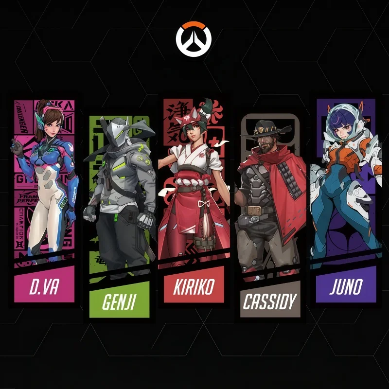 

Blizzard Official Game Merchandise Hero Series Laser Card Set Anime Action Figure Classic Collectible Gift Series Ornaments