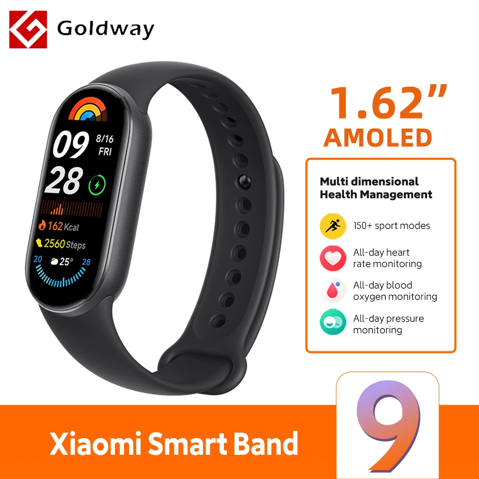 XIAOMI SMART BAND 9 GLOBAL VERSION 1.62"AMOLED DISPLAY 21 DAYY BATTERY LIFE MI BAND 9 24/7 SPORTS HEALTH MONITORING BT 5.4. #2