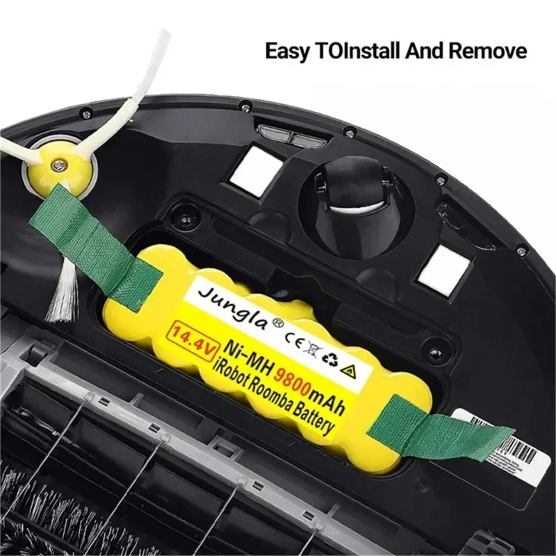 بطارية عالية السعة 14.4 فولت 5200 مللي أمبير في الساعة متوافقة مع سلسلة iRobot 500 600 700 800 900 Roomba 620 650 770 780 580