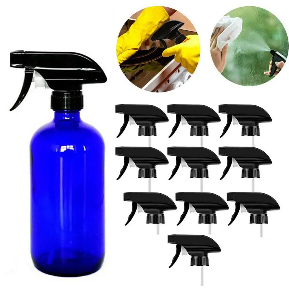 10Pcs Replacement Mist Spray Nozzle Trigger Sprayer Head Tops for 28/410 Bottle Plant Watering Flowers Home Garden Supplies