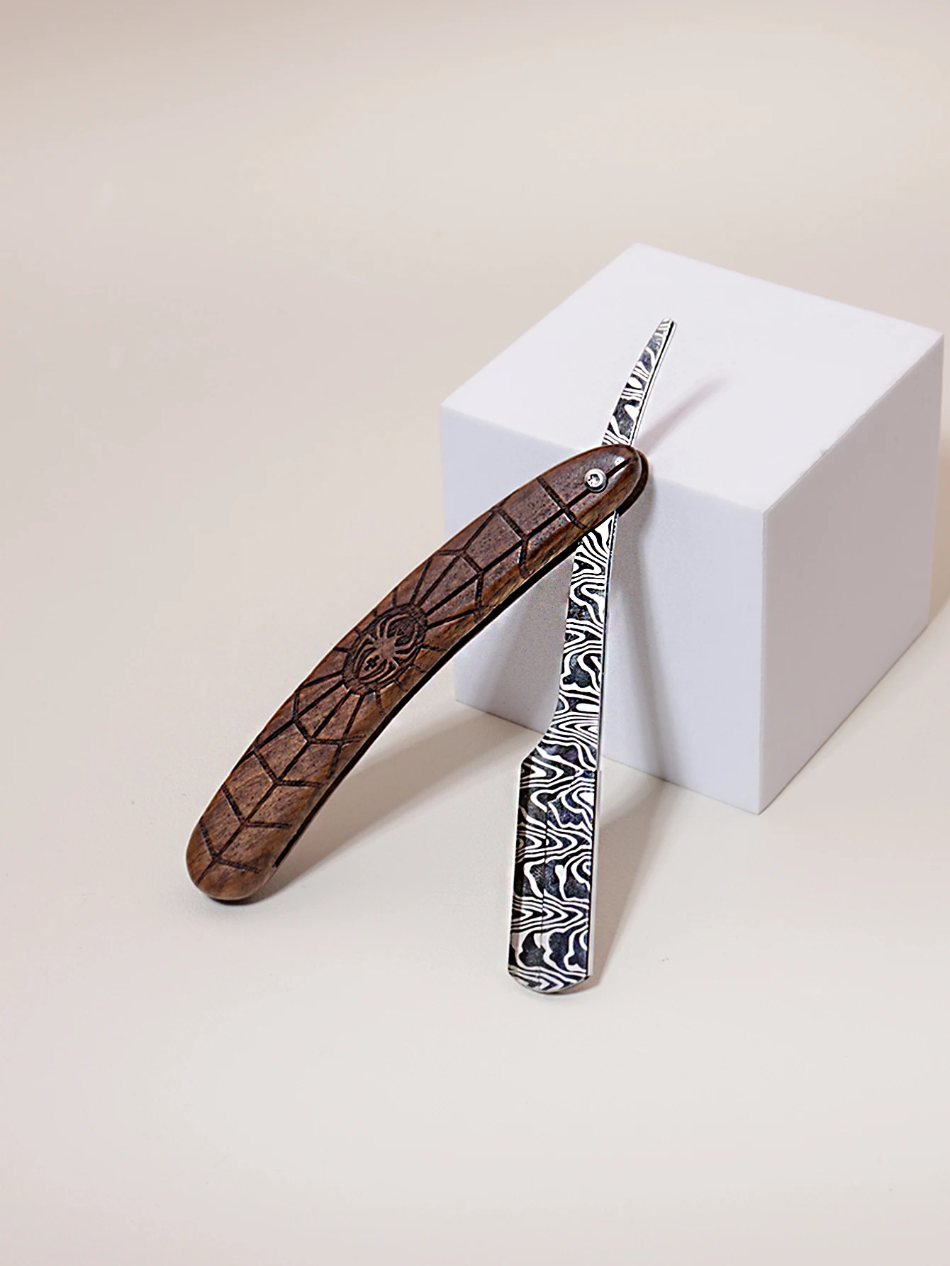 High quality men's shaving razor 1pc wooden handle shaver charm gift，Special for real hair wigs