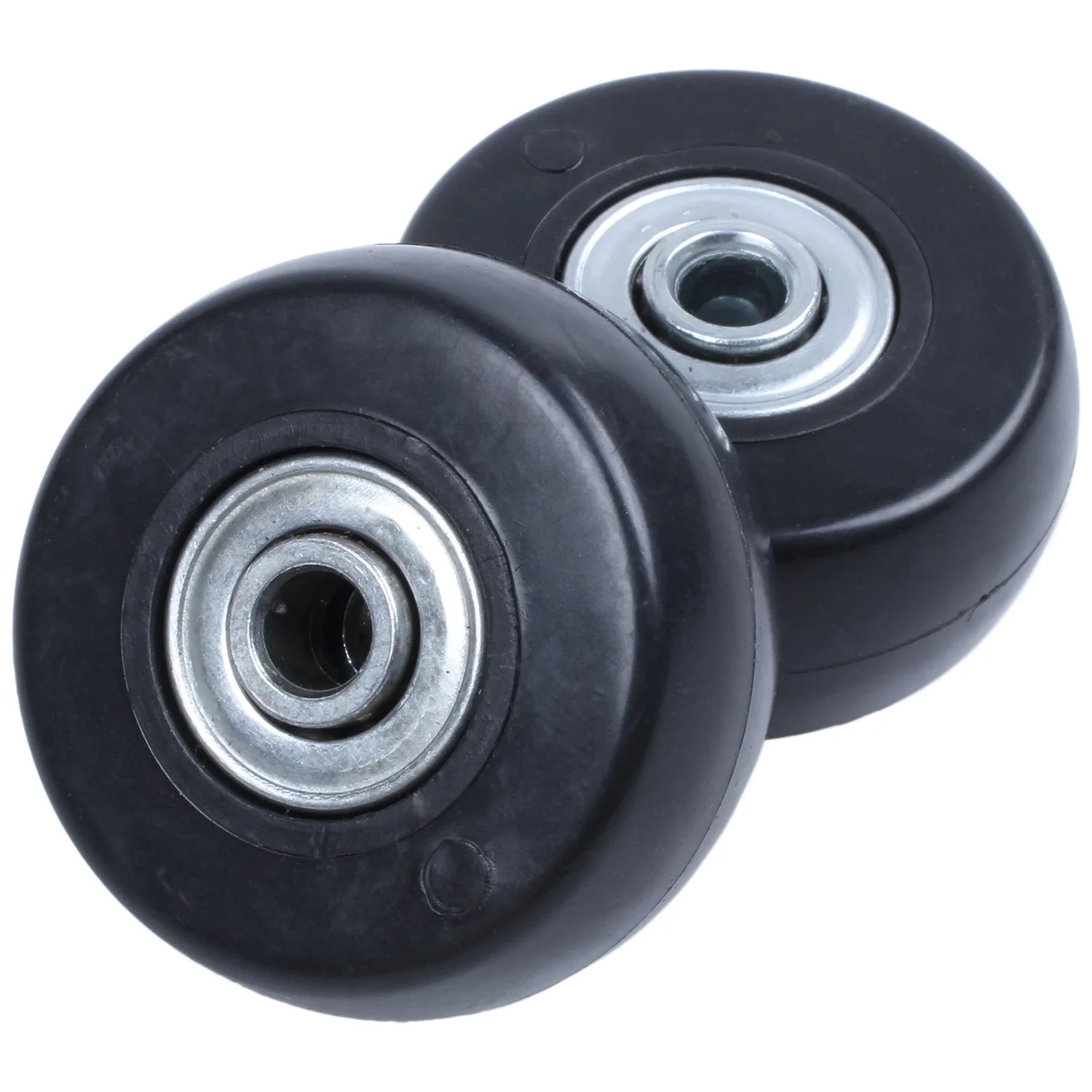 2 Sets of Luggage Suitcase Replacement Wheels Axles Deluxe Repair Tool OD 40mm