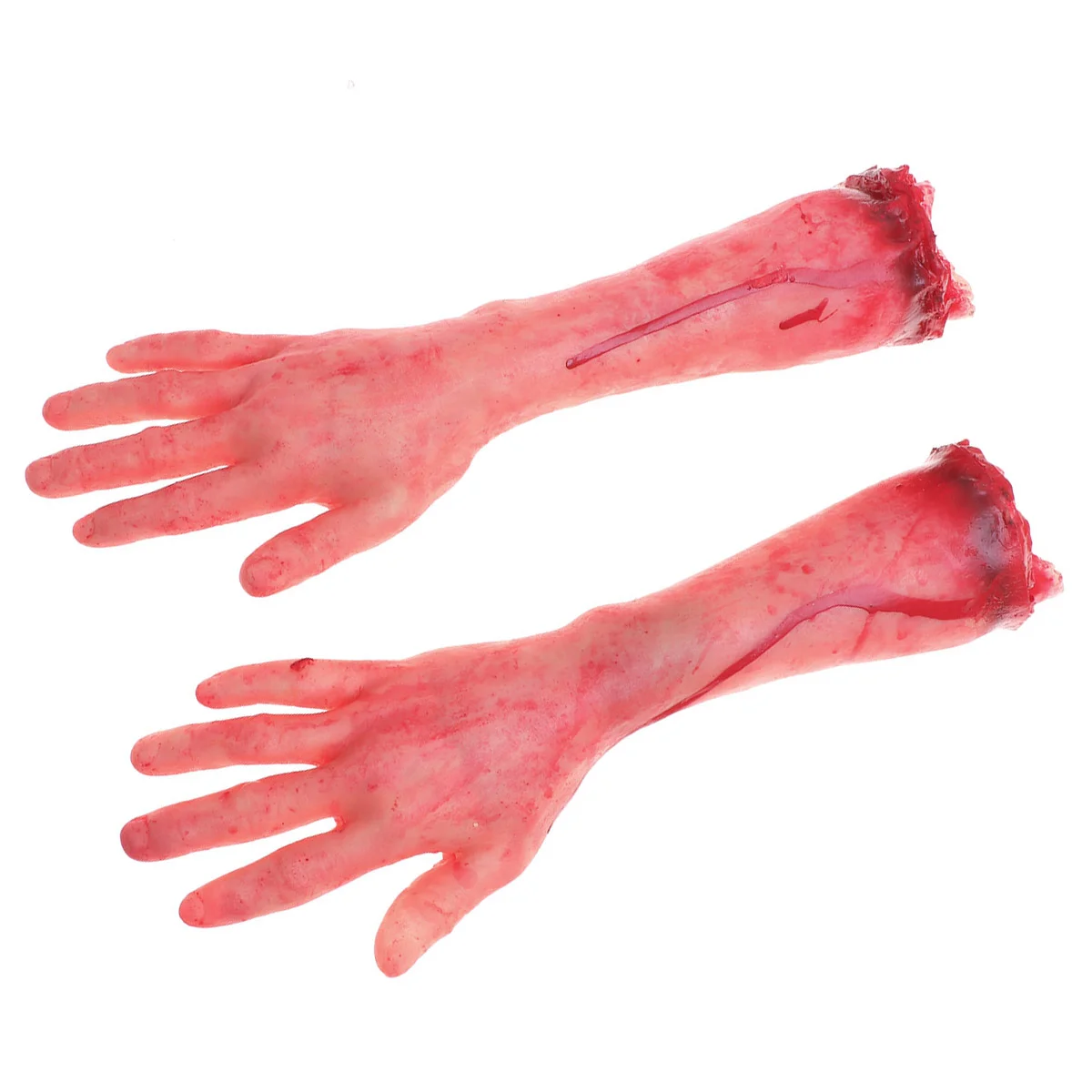 2 Pcs Secret Chamber Decoration Hand Prop Wall-mounted Bloody Trick Scare Prank