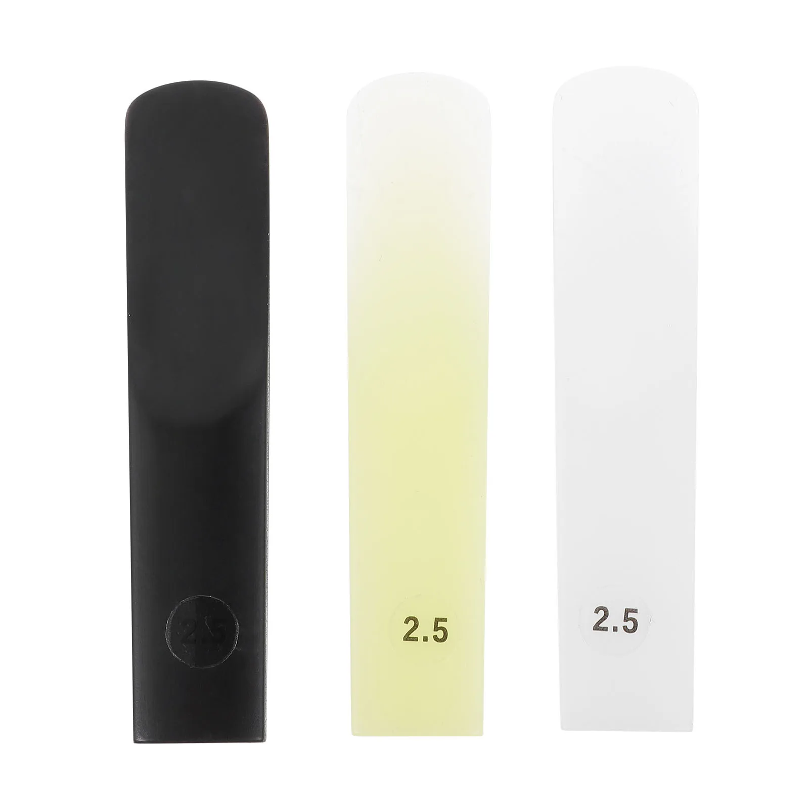 

3Pcs Sax Reeds Premium Resin Reed for Saxophone Woodwind Instrument Replacement Strong Durability Smooth Tone Transition Ideal