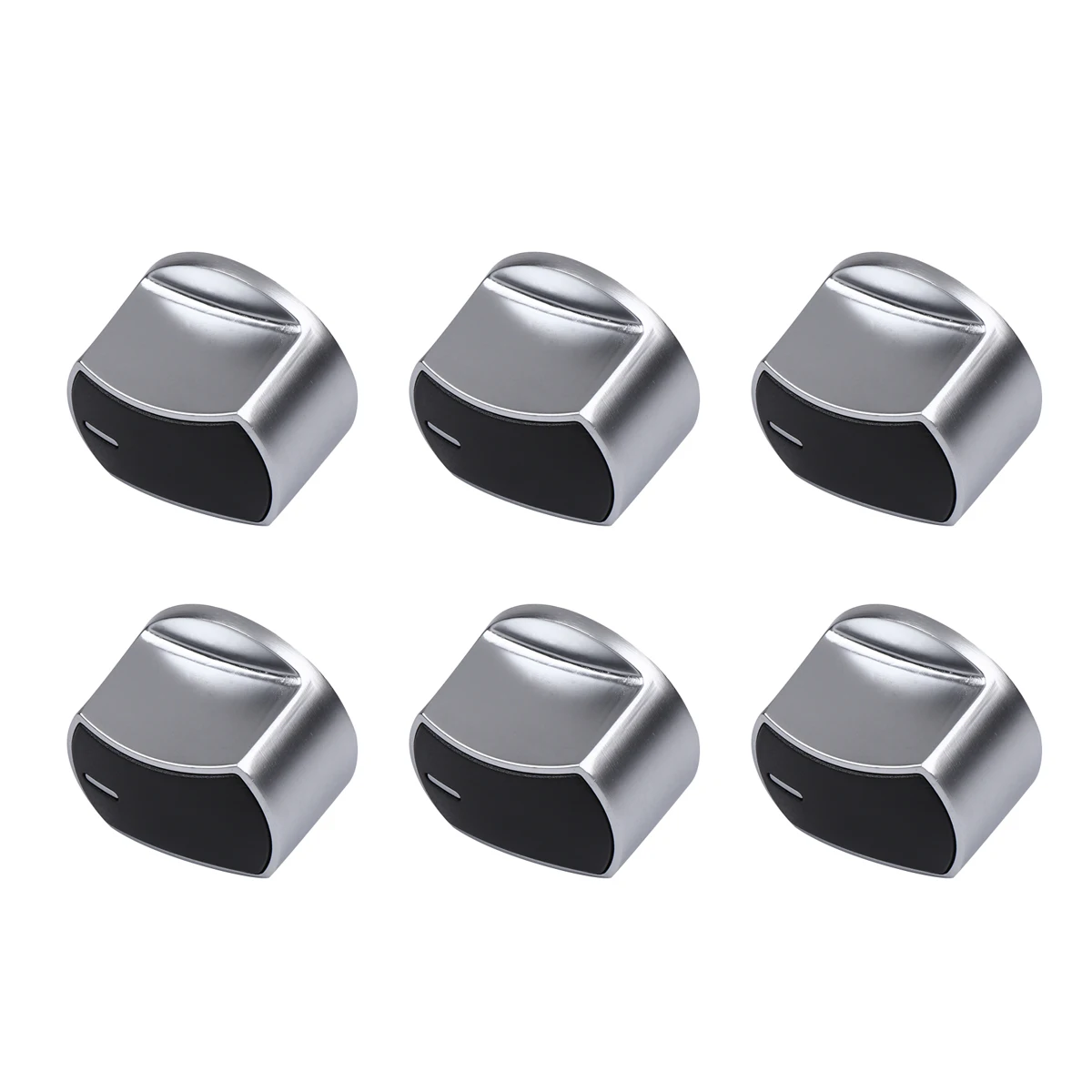 

6pcs Gas Switch Knob Metal Zinc Stove Ignition Switch Alloy Ignition On Off Burner Kitchen Easy Install