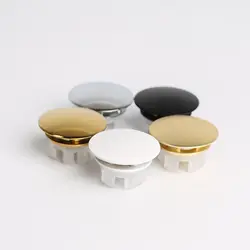 Round Sink Overflow Covers Kitchen Bathroom Double Layer Wash Basin Overflow Ring Plug Replacement Sink Hole Cover Trim Ring Cap