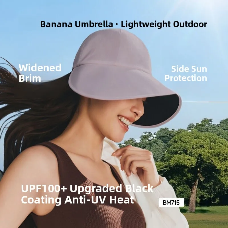 

Banana Leaf BM715₂₆ Wide Brim Sun Protection Hat Women's Outdoor UV Protection Hat Sunshade Hat Full Top Structure Unisex