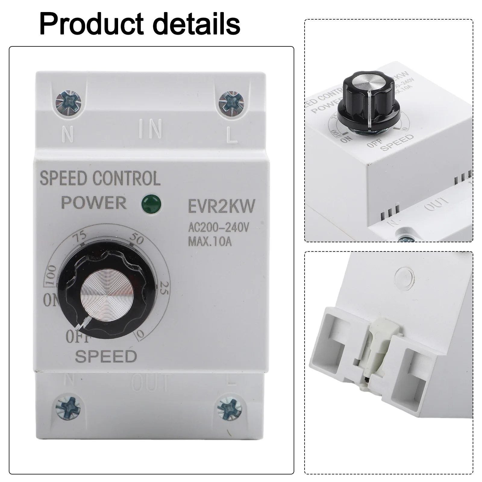 

Home Workshop AC Voltage Regulator Ac Motor Motor Speed Governor Stepless Speed Control Smooth Stable Performance