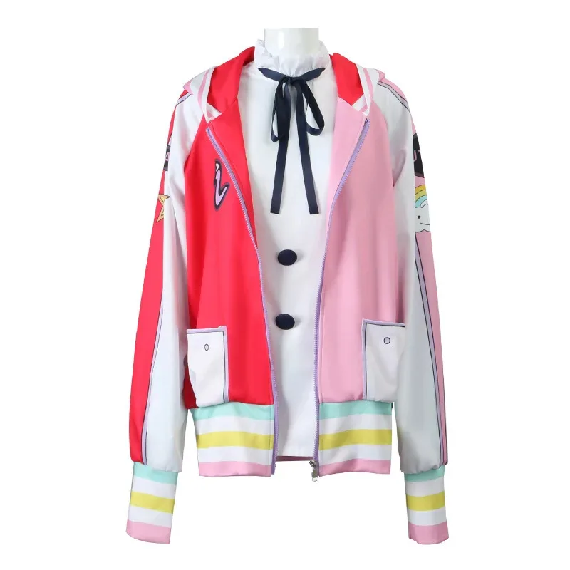 Anime Cosplay Uta One Piece Cosplay Costume Film Red Uta's Wig Headphone Props The Singer Of The World Coat And Tops Hallow 72th view 3