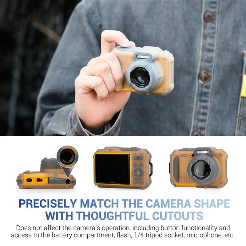 Lightweight Protective Silicone Case For KODAK PIXPRO WPZ2 Camera Anti-Scratch Fit For KODAK PIXPRO WPZ2