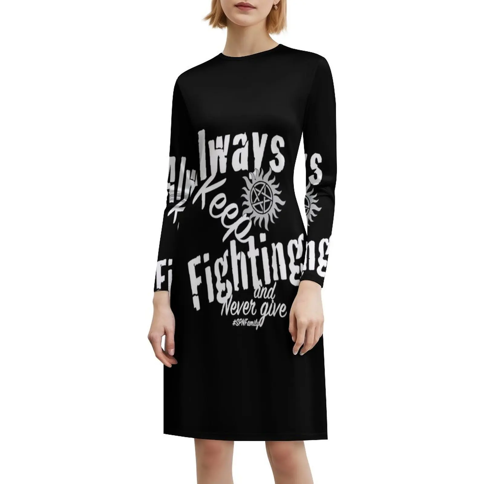 استمر في القتال فستان بوهيمي بدون أكمام متعدد الطباعات فستان حفلات عطلة الشاطئ دائمًا استمر في القتال جاريد باداليكي #6