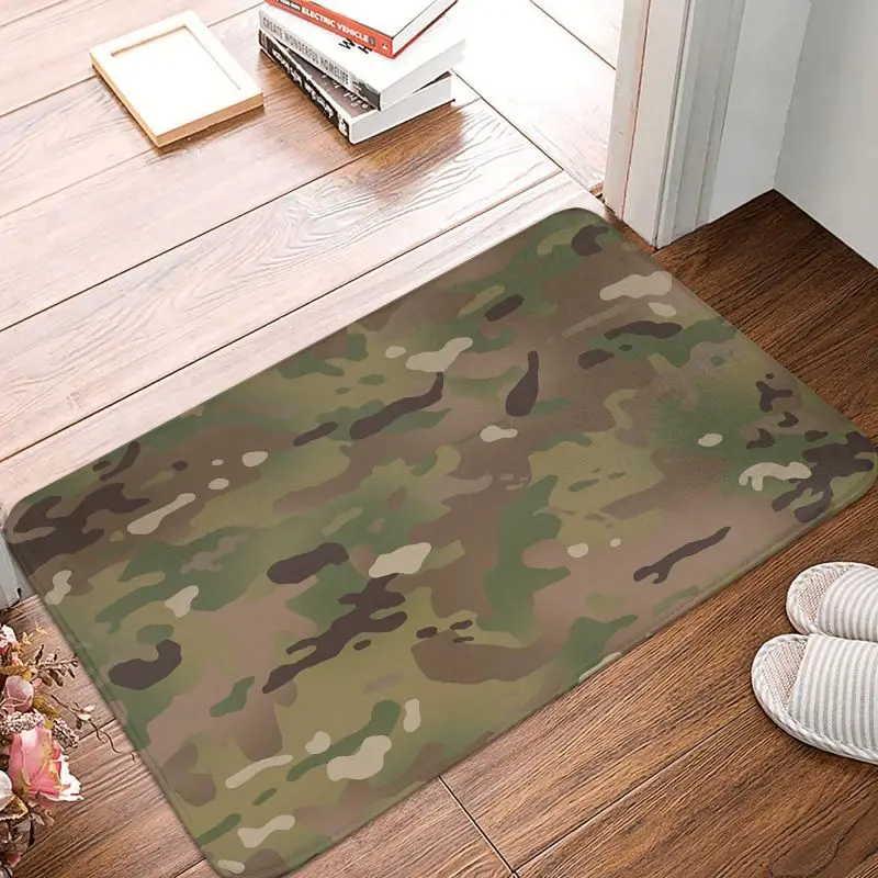 Military Camo Camouflage Army Front Floor Door Entrance Mat Outdoor Bathroom Kitchen Doormat Garage Carpet Rug