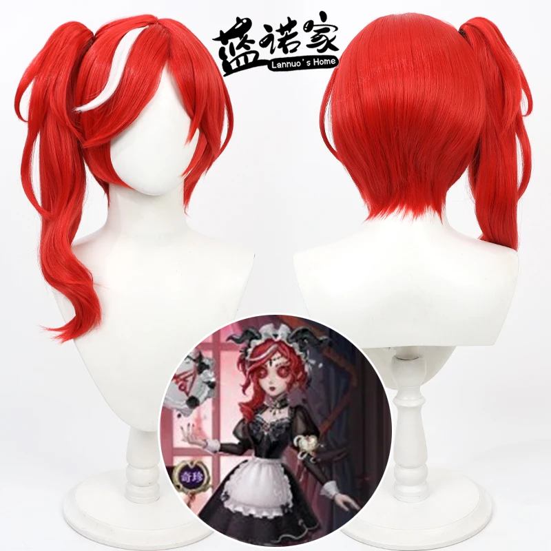 

Anime Identity V Priestess Crimson Cosplay Wig Halloween Carnival Party Props Synthetic Hair Heat Resistant Fiber + Wig Cap