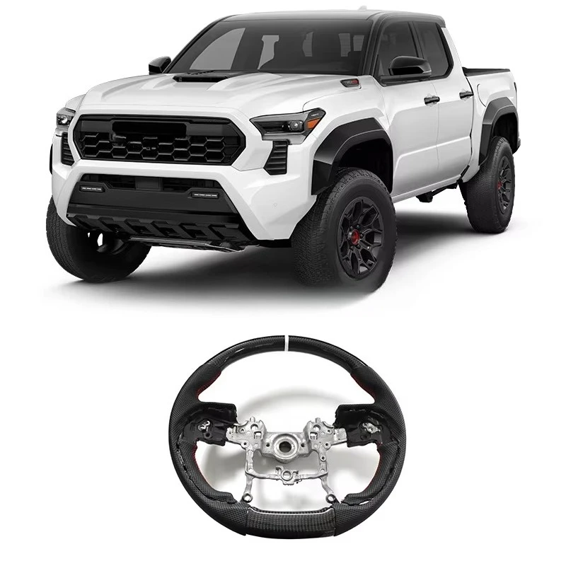 

High Quality Products Carbon Fiber Steering Wheel for TOYOTA TACOMA 2024 Tundra 2022+ Car Steering Wheel