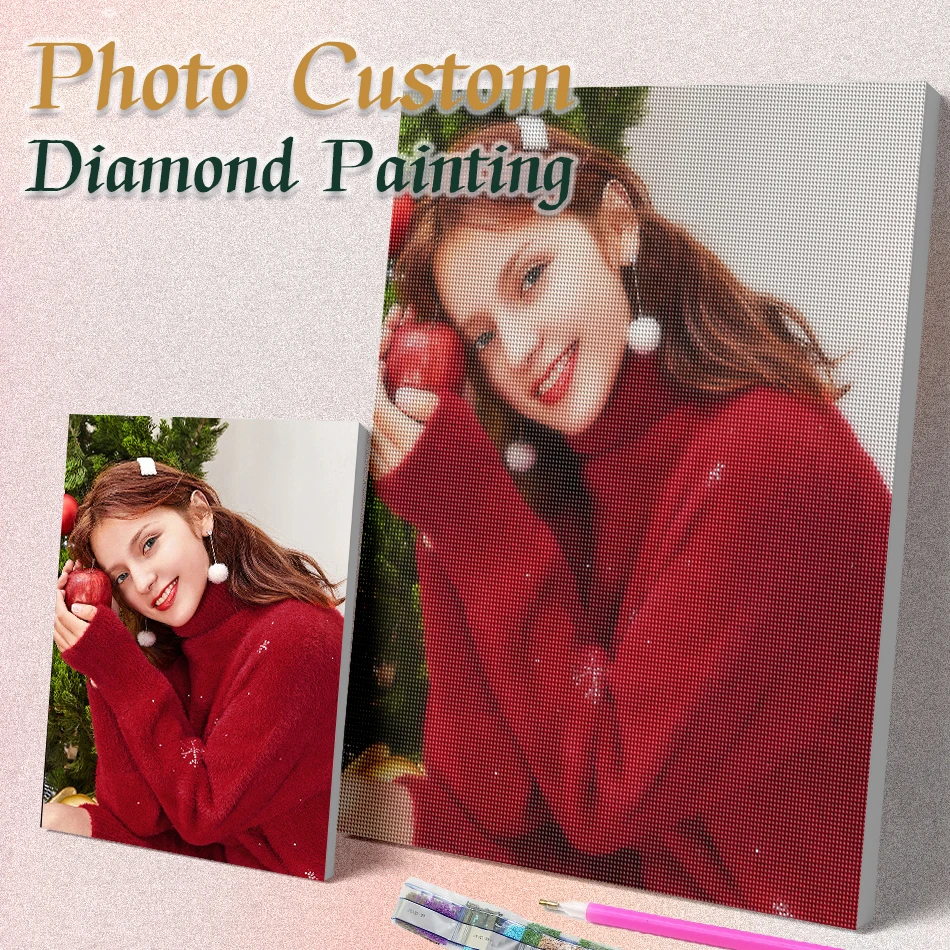 

CHENISTORY DIY Diamond Painting Photos Custom 5D Diamond Embroidery Full Square/round Mosaic Make Your Own Picture Of Rhinestone