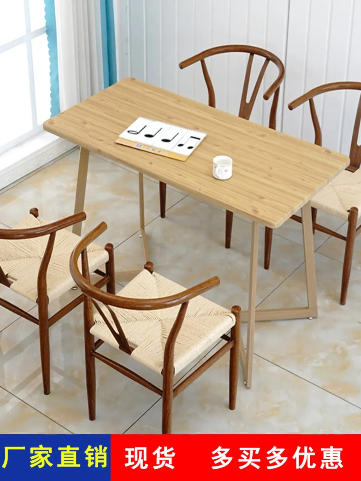 Nordic Taishi R Smeedijzeren Rugleuning Licht Luxe High-End Internet Celebrity Home Dining