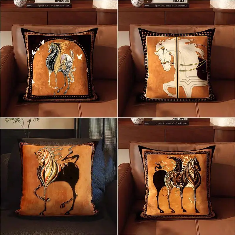French high-end throw pillow antique retro light luxury high-end pillow pillowcase living room bed cushion