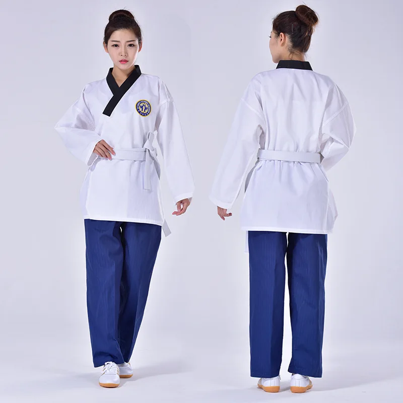 Tae Kwon Do Taekwondo Uniform Martial Arts Dobok V-Neck Demonstration Team Gym School Karate