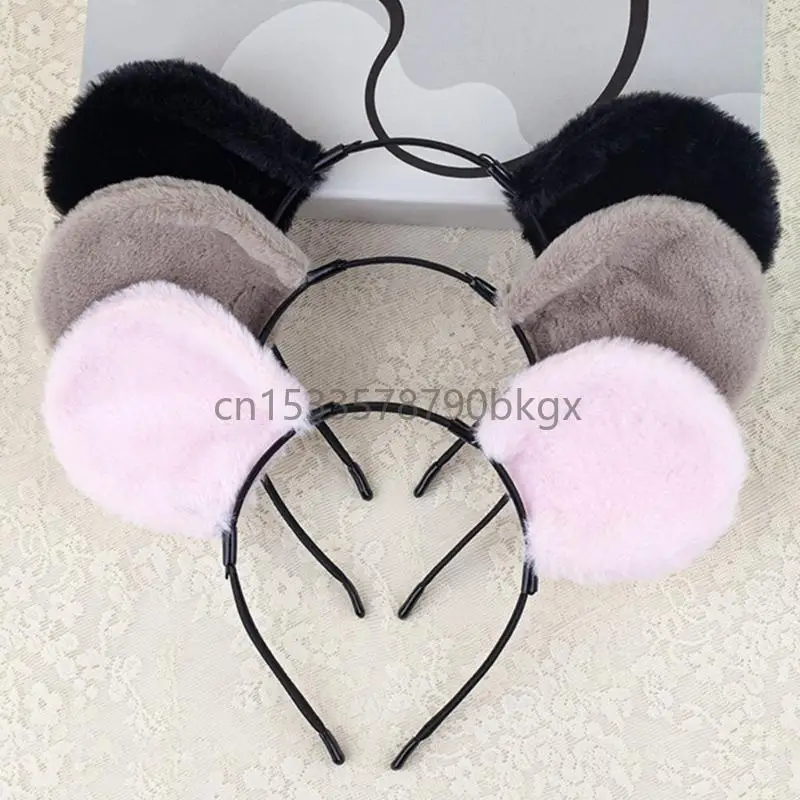 

3 Mouse Costume Accessories Set Mouse Ears Headband Tail Tutus Skirt Accessories Kids Girls Animal Mouse Costumes J78E