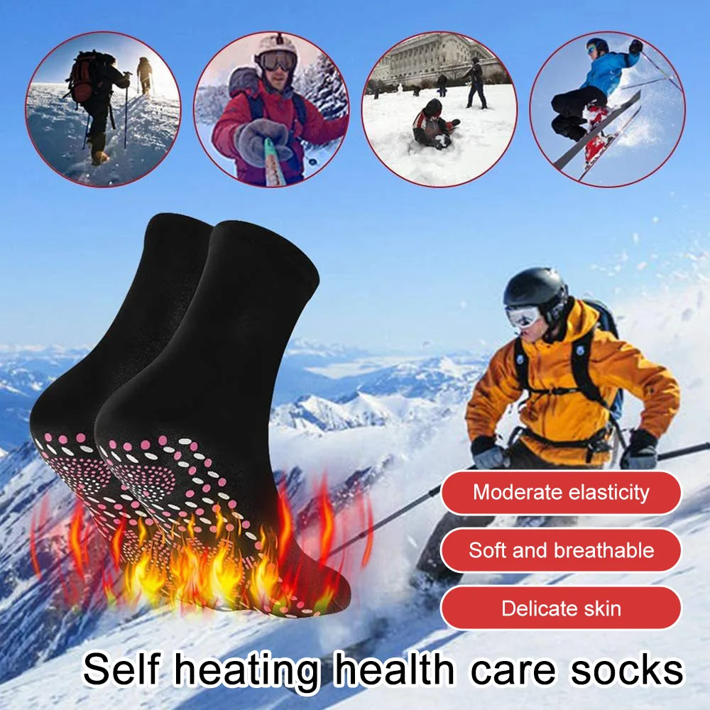 Turmalina Slimming Health Sock para Homens e Mulheres, Meia Termoterapêutica, Meias de Auto Aquecimento, 1 Par, 3 Pares, 5 Pares, 6 Pares