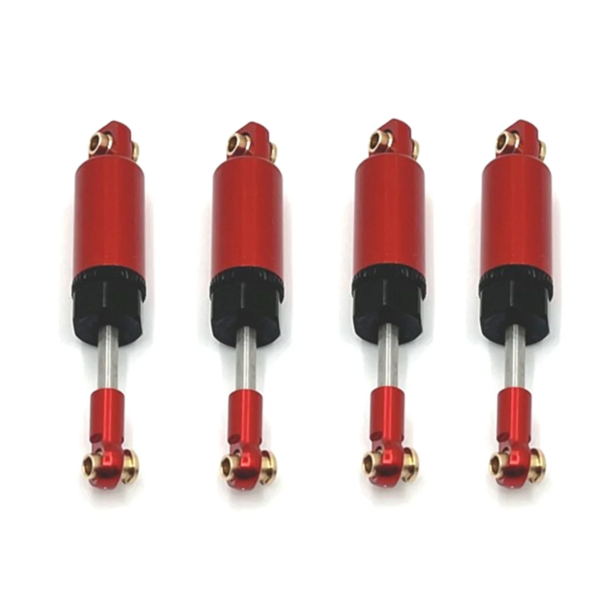 Practical 4PCS Hydraulic Shock Absorber for MN 1/12 D90 MN82 LC79 MN78 for WPL 1/16 C14 C24 C34 C44 RC Car Upgrades Part Red