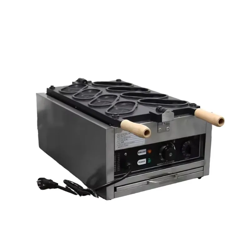 Professional Snack Machine Alligator Shoe Waffle Iron Machine Electric Commercial Alligator Waffle Machine