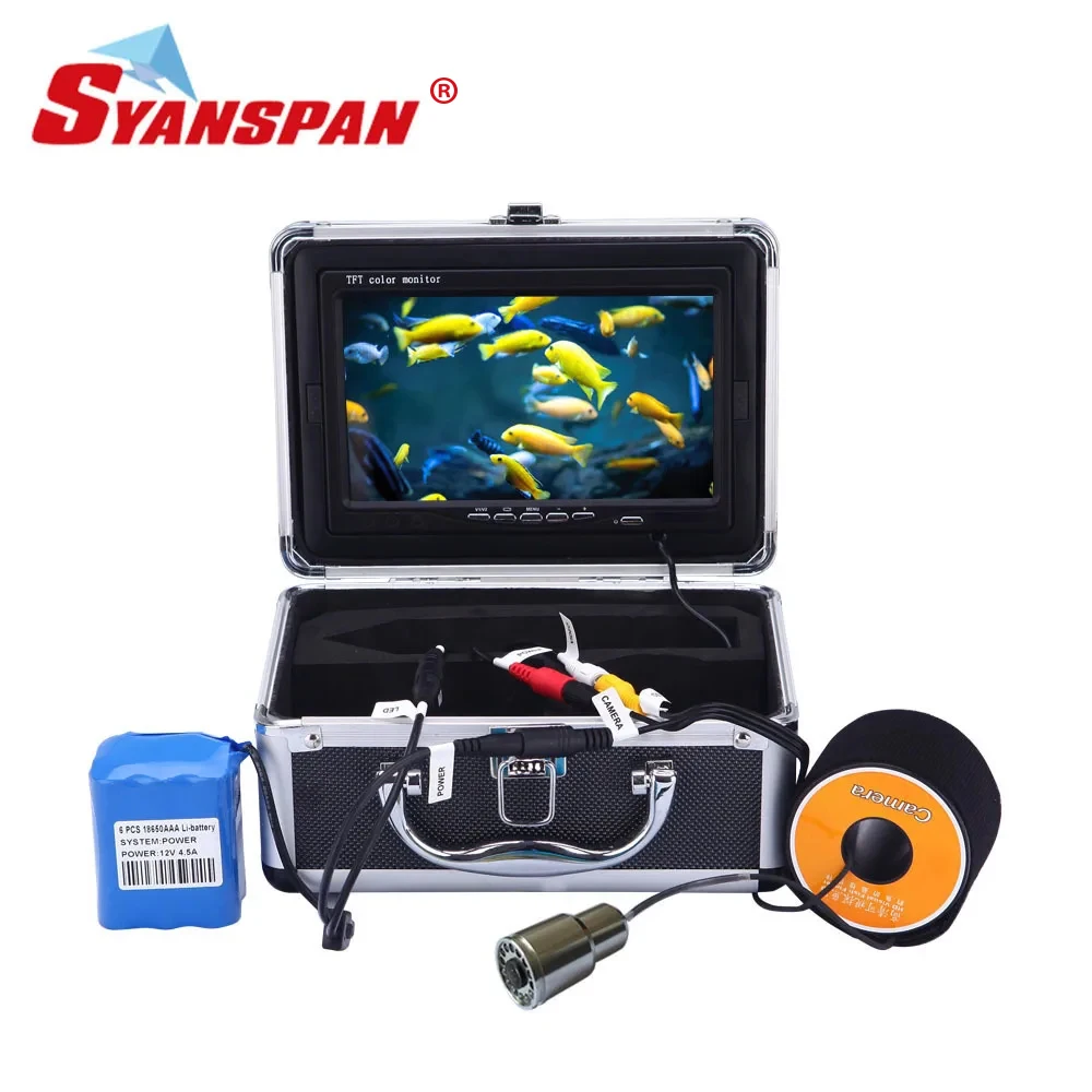 SYANSPAN FishFinder Portable Underwater Exploration fishing  Video Camera with 7