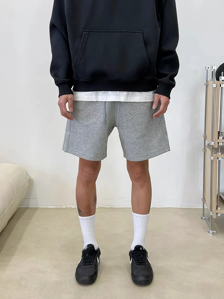 

Американские повседневные брюки свободного кроя, длина до колена, летние, в стиле High Street, для пар, 380 г