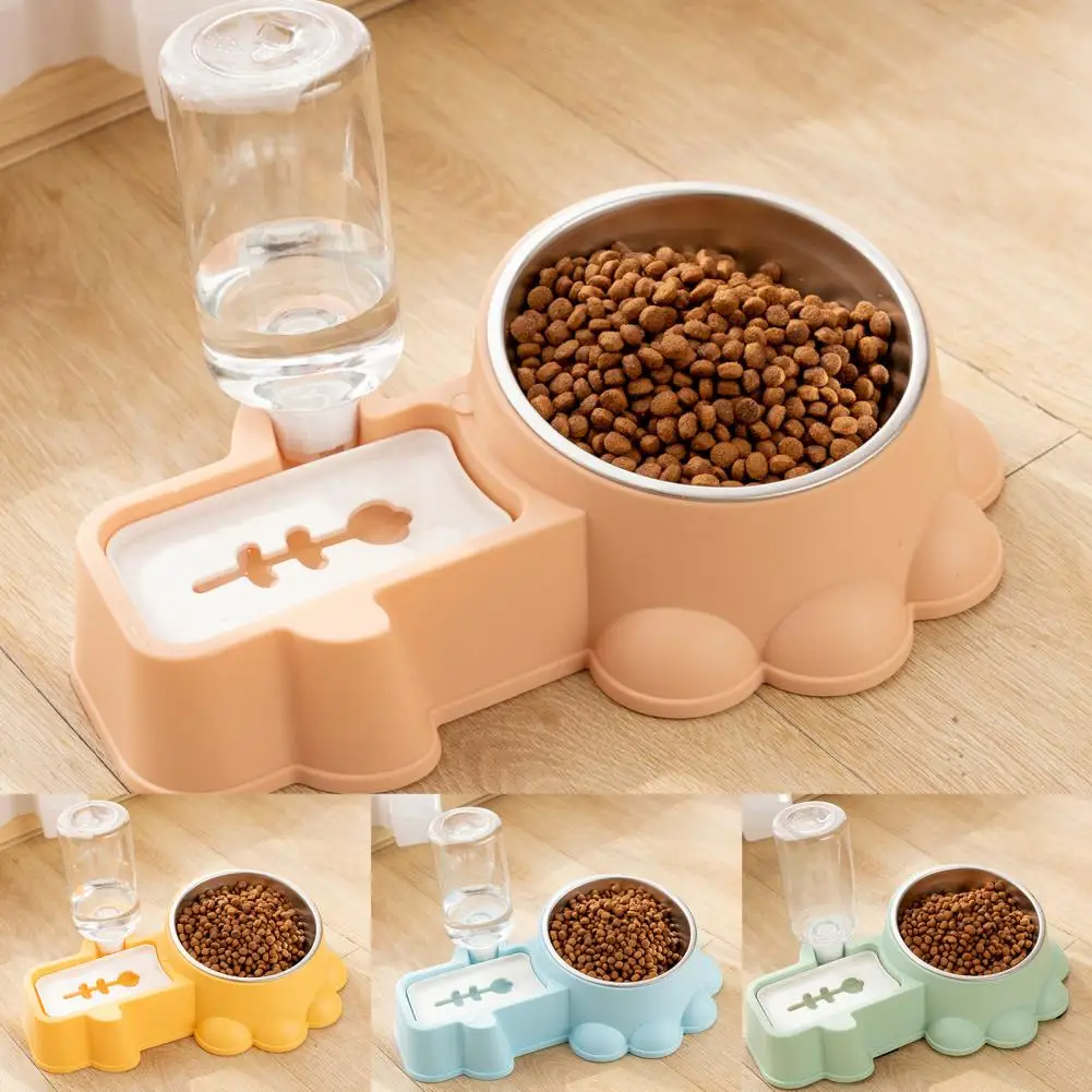 Pet Food Feeder  Wide Mouth   Food Container Multifunctional Pet Food Automatically Water Feeder