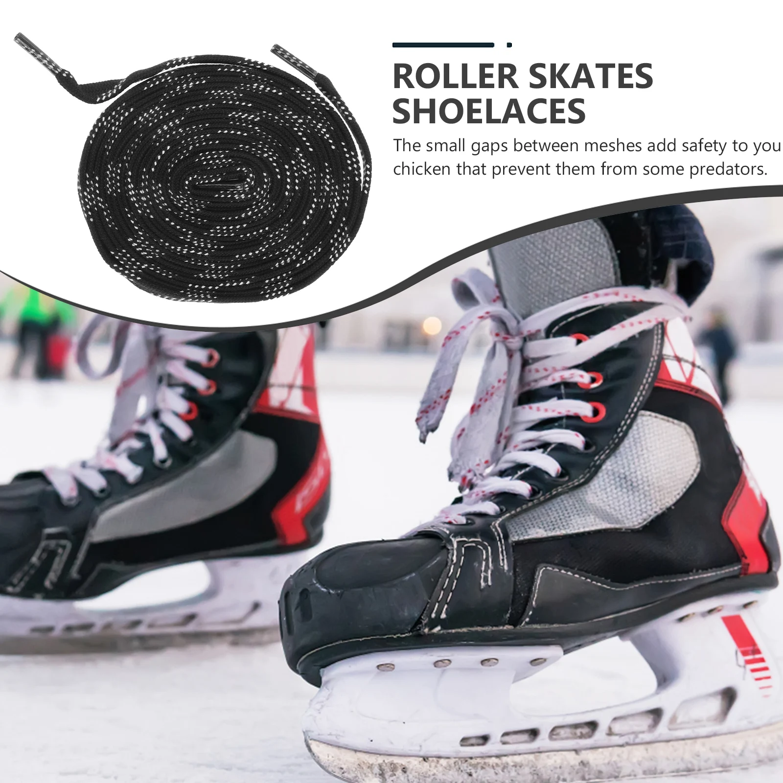 

Hockey Shoelaces Ice Skate Shoes Flat Roller Accessory Polyester Sport for Iceskates