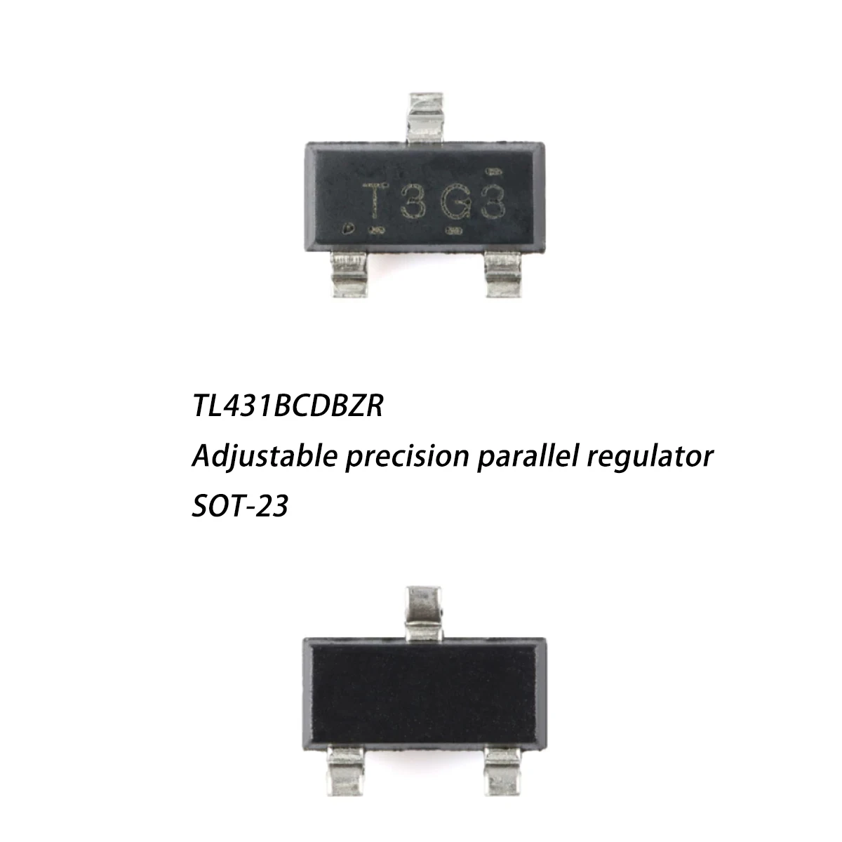 20PCS TL431BCDBZR SOT-23Marking T3G3 T3GG T3GS T3GU NEW Original Voltage Reference Chip Adjustable 100mA ±0.5% Parallel IC ADJ