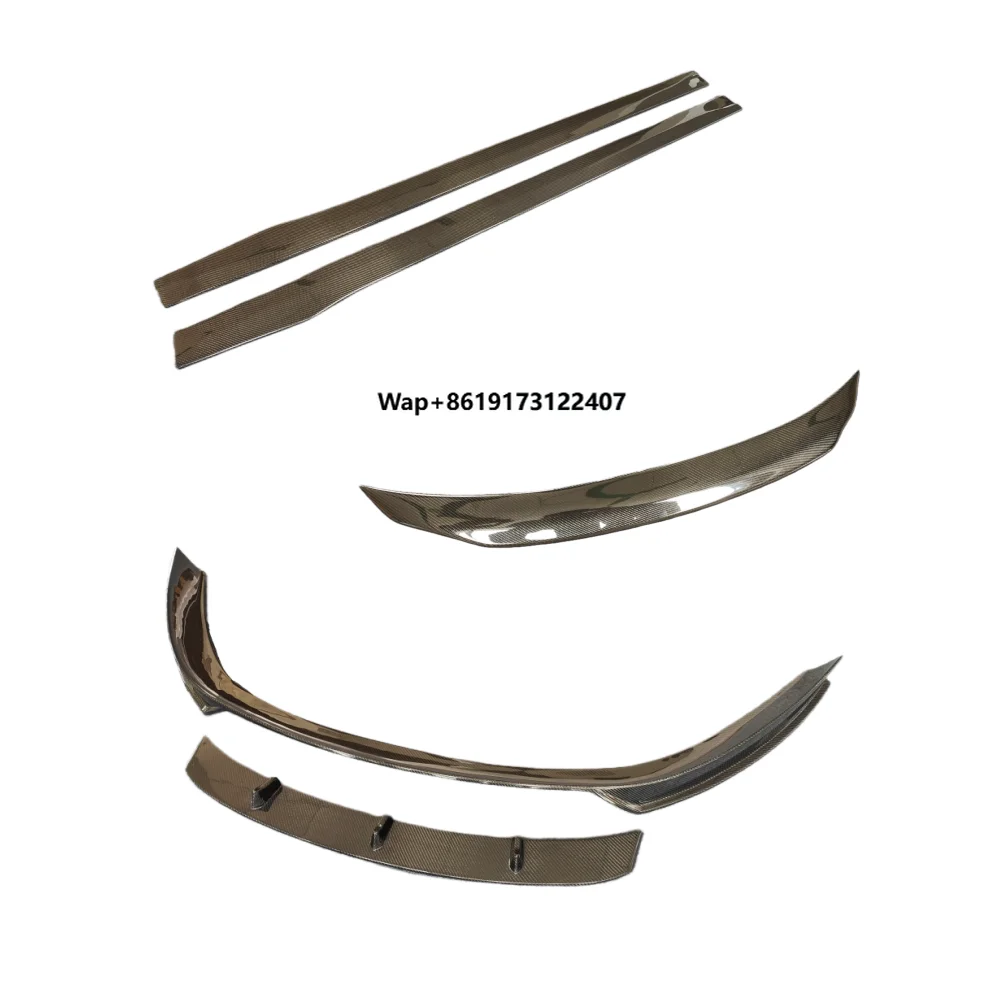 

For 15-17 California Modified Carbon Fiber Front Bumper Edge Side Skirt Rear Diffuser Rear Spoiler Wing Body Kit