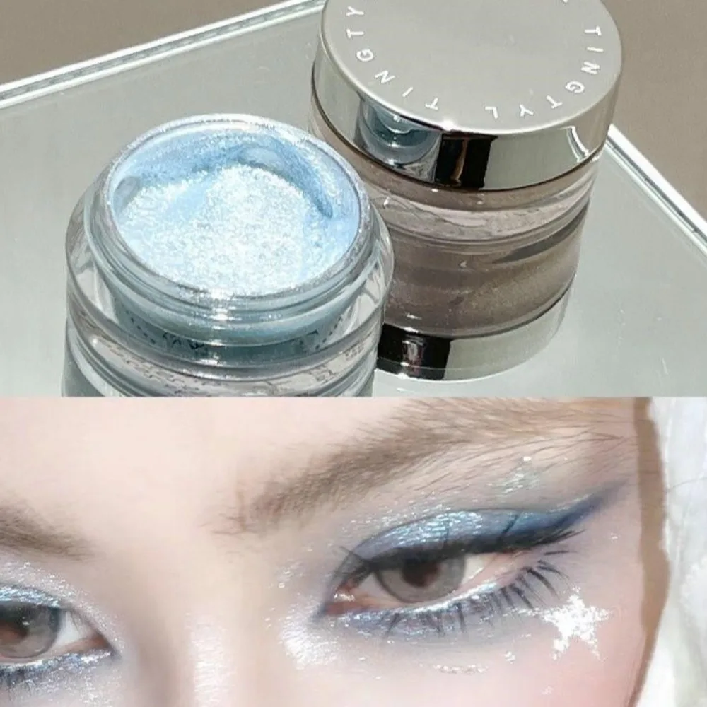

Glitter Shining Eyeshadow Palette Long-lasting Brighten Highlighter Powder Eye Makeup Easy To Wear Eyeshadow Cosmetic