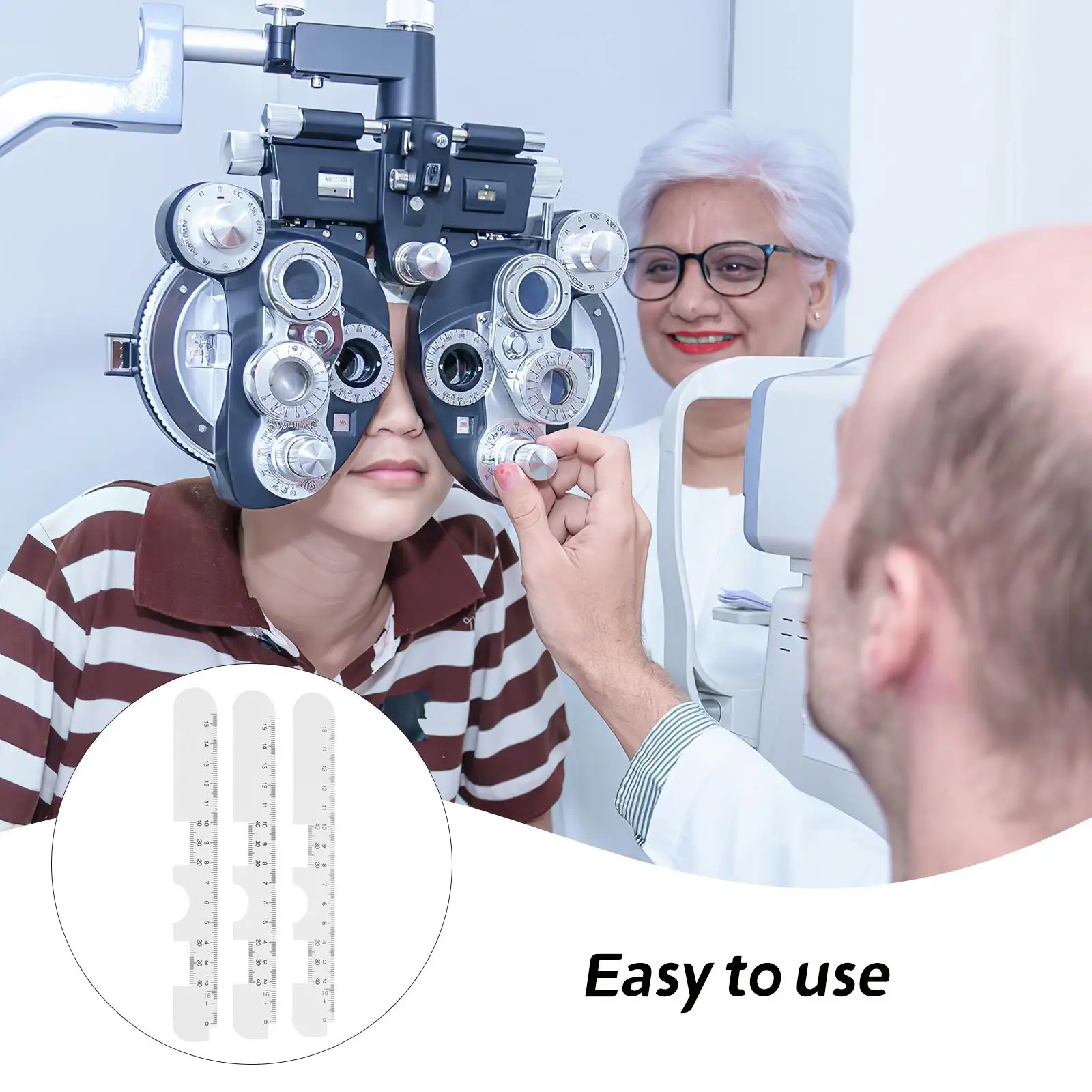 3 Pcs Pupil Distance Ruler Pupillary Measurement Tool Equipment Plastic Measuring Apparatus