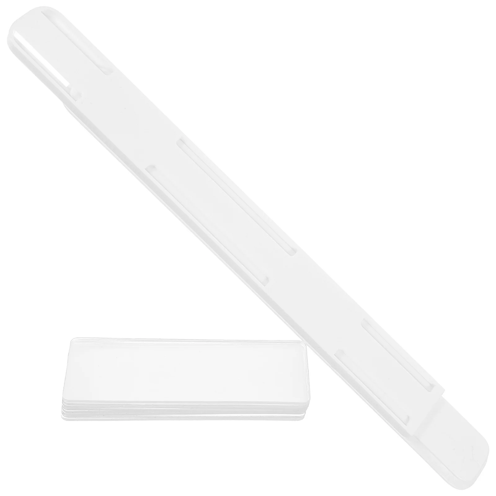 

1Set DIY Silent Drawer Slide Adhesive Plastic Drawer Rails Cabinet Organizer Durable Storage Replacement Slides