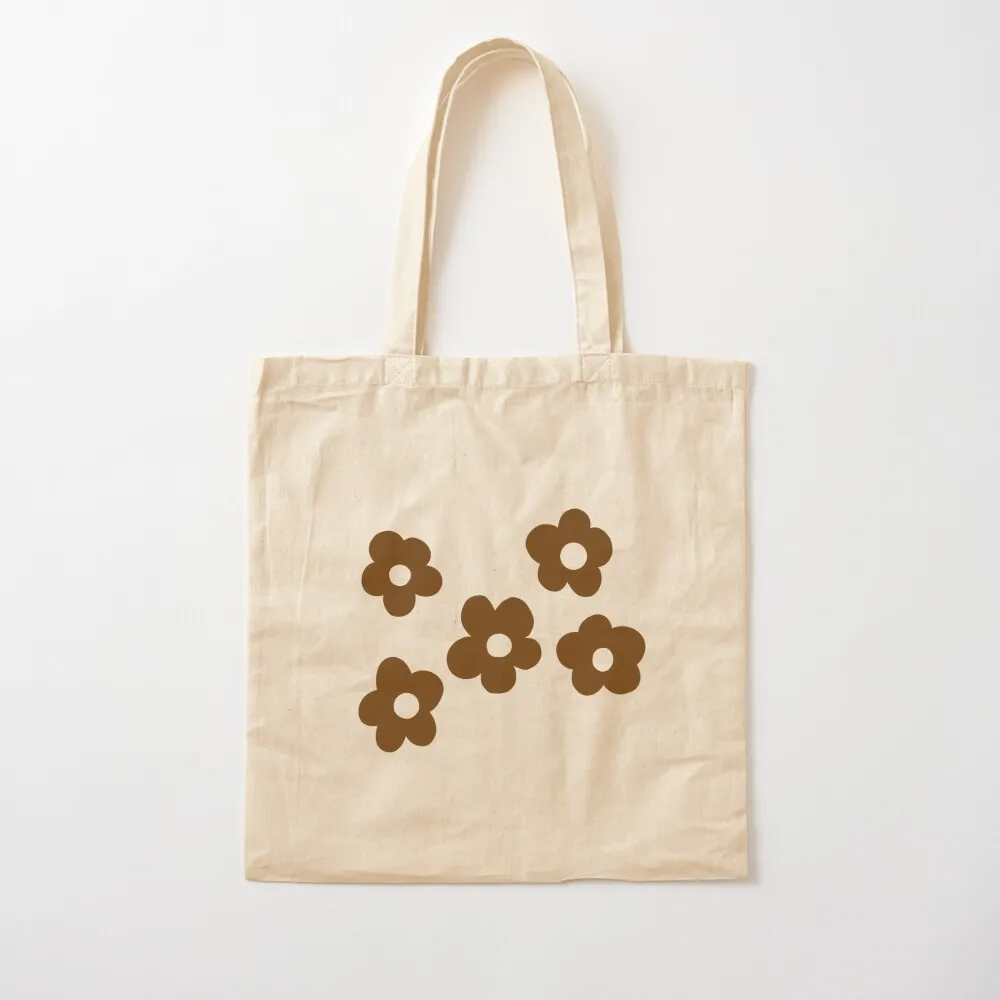 

y2k brown flower tote bag Tote Shopper woman women Canvas stote Canvas