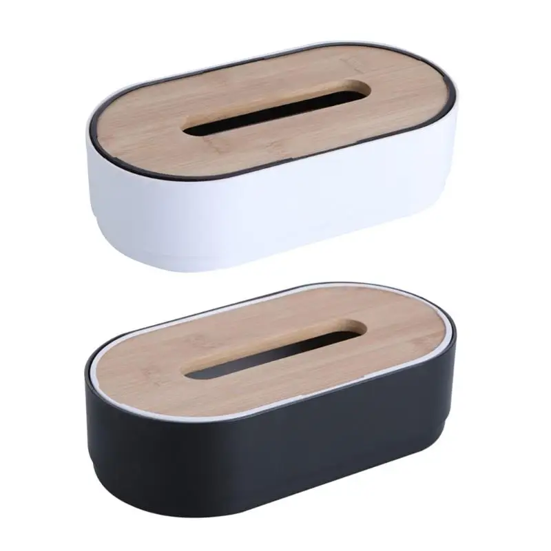 

E8BD Stylish Decorative Bamboos Tissue Box Covers Adds Sophistication to Any Room or Vehicle Interior Ornament Household