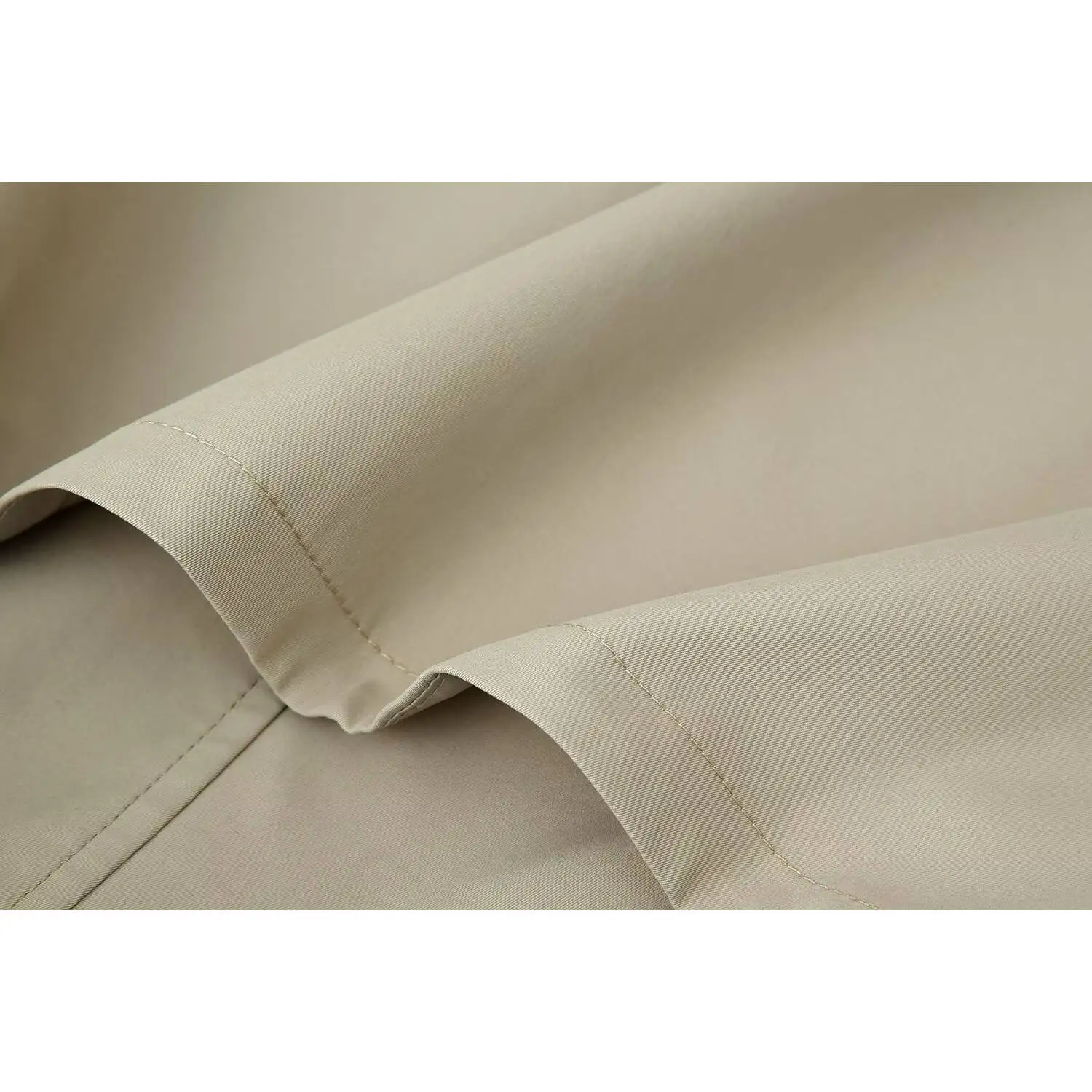 

KASLEAD New Women's Faionable Loose Coat with Stand Collar And Belt Autumn Season European Sle Long Sve Polyester Fiber