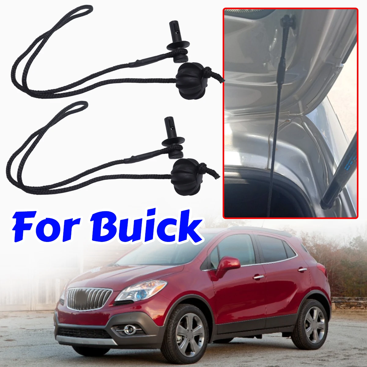 

For Buick Encore 2013-2019 Car Luggage Boot Trunk Parcel Tray Strap String Clips Rear Shelf Bracket Accessories AutoParts Holder