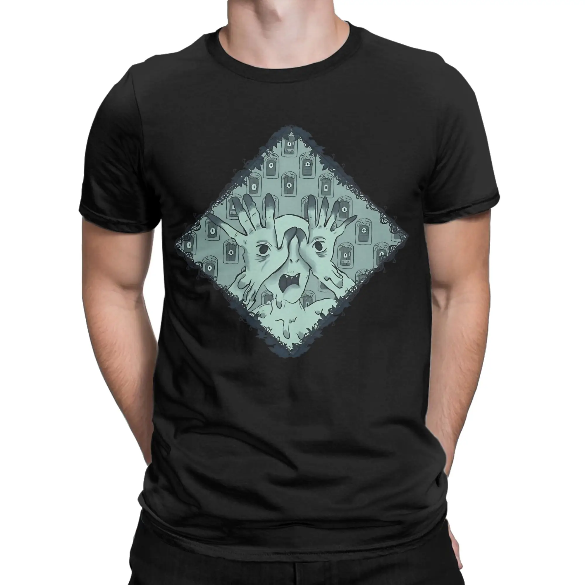 Pans Labyrinth The Pale Man Green Classic Shirt painting Novelty 100% Cotton T-Shirt pans labyrinth Tops Tees For Men