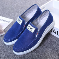 2025 Men Casual Shoes Slip on Canvas Fashion Sneakers Breathable Summer Walking Loafers Non Slip Comfortable Youth Skate Flats